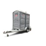 Portable Twin Toilet on trailer